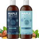 Shampoo e condicionador de água dura sem sulfato Tratamentos capilares com água dura de produtos e minerais com cinco óleos essenciais de menta para repor a hidratação e o brilho do cabelo Livre de parabenos e crueldade