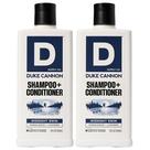 Shampoo e condicionador Duke Cannon 2 em 1 para lavagem de cabelo, 414 ml, pacote com 2