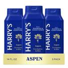 Shampoo e condicionador Harry's 2 em 1 para homens, 414 ml, pacote com 3