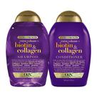Shampoo e Condicionador OGX Biotina e Colágeno - 385ml - Cabelos Espessos e Fortes