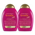Shampoo e condicionador OGX Óleo de Queratina Anti-Quebra 385mL