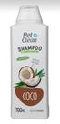 Shampoo e Condicionador para Cachorro e Gatos Pet Clean - Coco - 700 ml