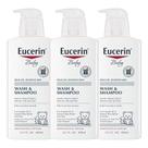 Shampoo e Sabonete Líquido Eucerin Baby Sem Perfume - 400mL (Kit com 3)