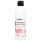 Shampoo e sabonete líquido McKesson, sem enxágue, 240 ml, floral claro