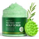 Shampoo esfoliante para couro cabeludo VOERUY Tea Tree com massageador de silicone 300mL