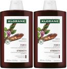Shampoo Fortalecedor Klorane com Quinina 2x400 ml