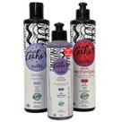 Shampoo + Gelatina Ativadora 240g + Creme Multifuncional Vegano Amo Cachos Griffus