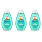 Shampoo Johnson's No More Tangles Detangling 400 ml para crianças, pacote 3