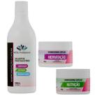 Shampoo Máscara Hidratação e Nutrição Cachos Cronograma 3 Un