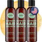 Shampoo Moerie Ultimate Hair Growth 250mL x 3 - Vegano