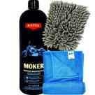 Shampoo Moker 240 ml Razux Remove Barro, Lama, Graxa e Óleo para Motos e Automóveis
