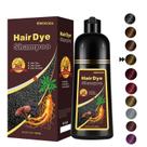 Shampoo natural de tintura de cabelo castanho castanho 3 em 1, xampu instantâneo para cabelos castanhos, shampoo para coloração de cabelo, xampu Para Canas Mejur e Champu Para Canas, shampoo tintura de cabelo (castanho castanho)