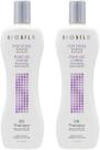 Shampoo para cães BioSilk Silk Therapy Whitening 360 ml, pacote com 2