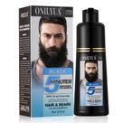 Shampoo para tintura de barba Onilyua Black 200 ml para homens, cobertura 100% cinza Shampoo para tintura de barba Onilyua Black 200 ml para homens, cobertura 100% cinza