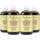 Shampoo SheaMoisture, óleo de rícino preto jamaicano, 384 ml, pacote com 4