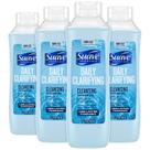 Shampoo Suave Clarifying com pH balanceado, 665 ml x 4 unidades, família Shampoo Suave Clarifying com pH balanceado, 665 ml x 4 unidades, família