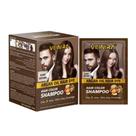 Shampoo Tonalizante Veinira Fórmula Natural Sem Amônia Caixa com 10 sachês de 25ml Castanho Escuro