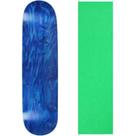 Shape de Skate Moose 7,75" Azul com Lixa Verde Neon