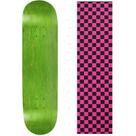 Shape de Skate Moose 7,75" Verde com Lixa Rosa Shape de Skate Moose 7,75" Verde com Lixa Rosa