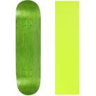 Shape de Skate Moose 7,75" Verde e Amarelo com Lixa