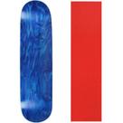 Shape de Skate Moose 8.25" Azul com Lixa Vermelha