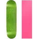 Shape de Skate Moose 8.5" Verde Rosa com Lixa