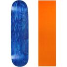 Shape de Skate Moose 8,25" Azul com Lixa Laranja