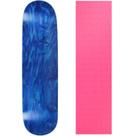 Shape de Skate Moose 8,25" Azul e Rosa com Lixa