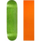 Shape de Skate Moose 8,25" Verde com Grip Laranja