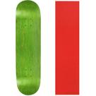 Shape de Skate Moose 8,5" Verde Vermelho com Lixa