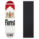 Shape Florest Skateboard 8.0 Madeira Marfim Com Lixa Cor:BrancoTamanho:ÚnicoGênero:Homem