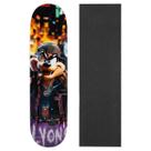 Shape Skate Lyons 8.0 Madeira Marfim Profissional Resistente Cor:Preto+RoxoTamanho:ÚnicoGênero:Homem