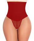 Shapewear Thong Girdle Tummy Control para mulheres Werena Red