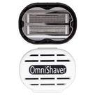 Shaver OmniShaver Premium com estojo de viagem branco para homens