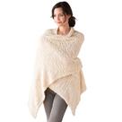 Shawl DEMDACO Giving, creme feminino de nylon de malha macia de tamanho único