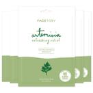 Sheet Mask FACETORY Artemisia Refreshing Relief, pacote com 5