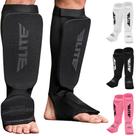 Shin Pads Elite Sports MMA Muay Thai Kickboxing Adultos e Crianças