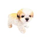 Shitzu Miniatura Resina Cachorro Enfeite Decoração