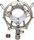 Shockmount para microfones direcionais em metal cor champagne - f32 - 1 unidade