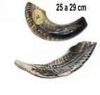 Shofar Chifre De Carneiro De Tocar PRETO - 25 A 29 Cm - De Israel