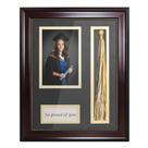 Shopping de formatura Shadow Box Frame para fotos 4x6 com suporte de borla Shopping de formatura Shadow Box Frame para fotos 4x6 com suporte de borla