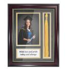 Shopping de formatura Shadow Box Frame para fotos 5x7 com borla