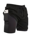 Short 2 em 1 Compressão Masculino para Treino Esportivo Academia Corrida
