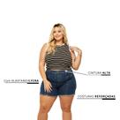 Short Bermuda Feminina Cintura Alta Plus Size Modeladora Confortável Top com Elastano