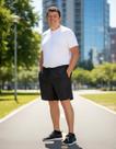 Short Bermuda Masculina Plus Size Tactel Short Kit 2