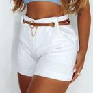 Short Bermuda Zara Cinto com Ilhos