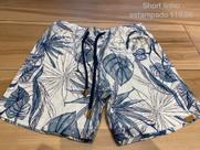 Short blc estampado linho