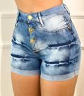 Short Claro 4botoes