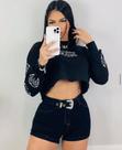 Short com cinto