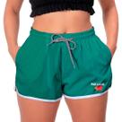 Short Curto Feminino Bolsos e Elástico Copa Portugal Moda 22